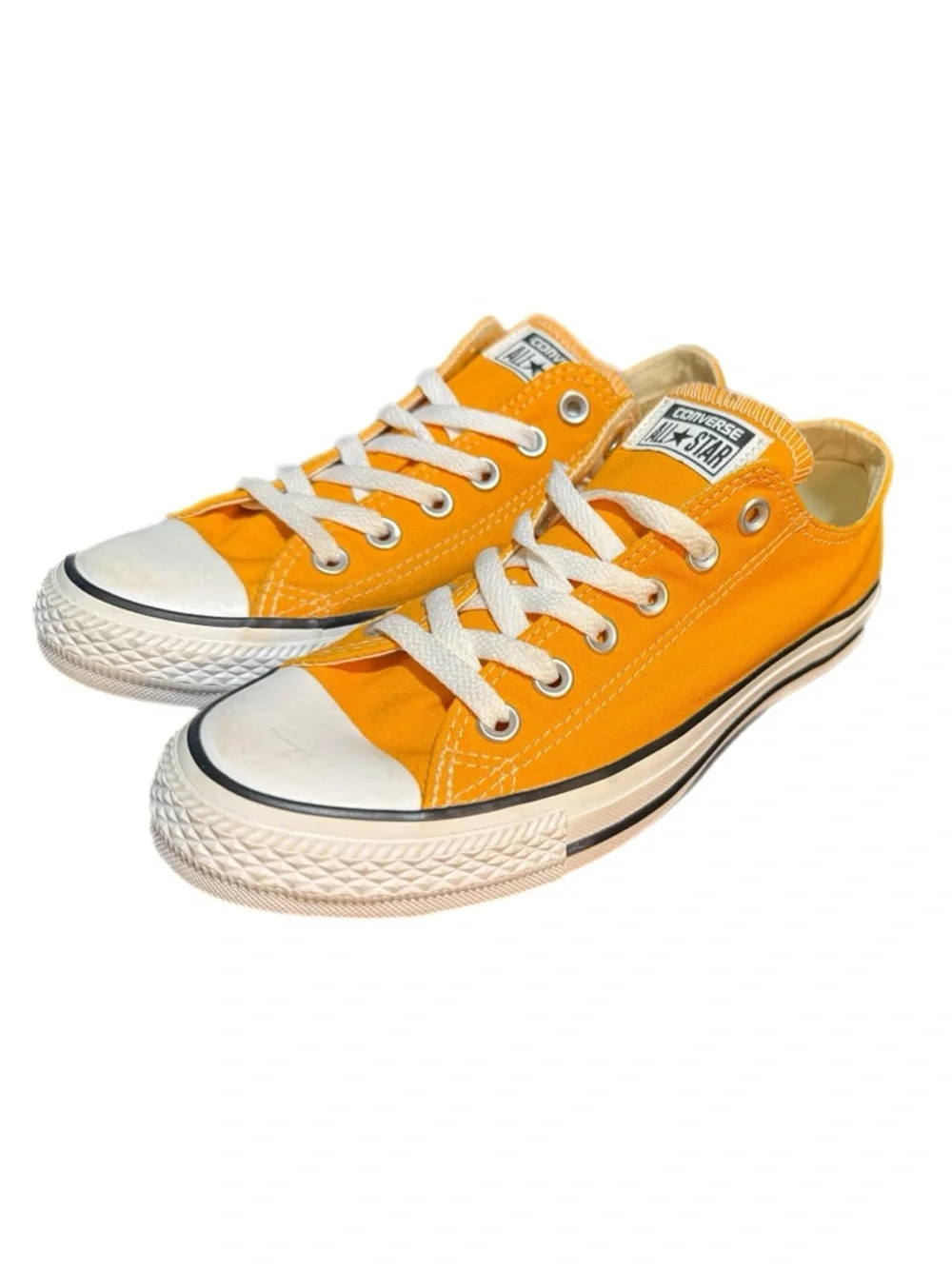 Converse Orange Low Top Canvas Sneakers - Picture 2 of 4